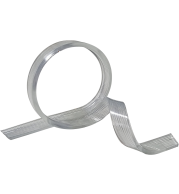 LINE PVC STRIP 11MM: Premium Flexible White PVC Insert Strip, 11mm Thickness, High Durability, Ideal for SEG Fabric Frame Edges and Signage Tensioning, 100m Roll